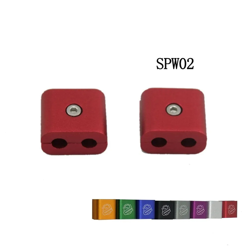 Three-piece car modification fastening clamp kit in multiple colour options
