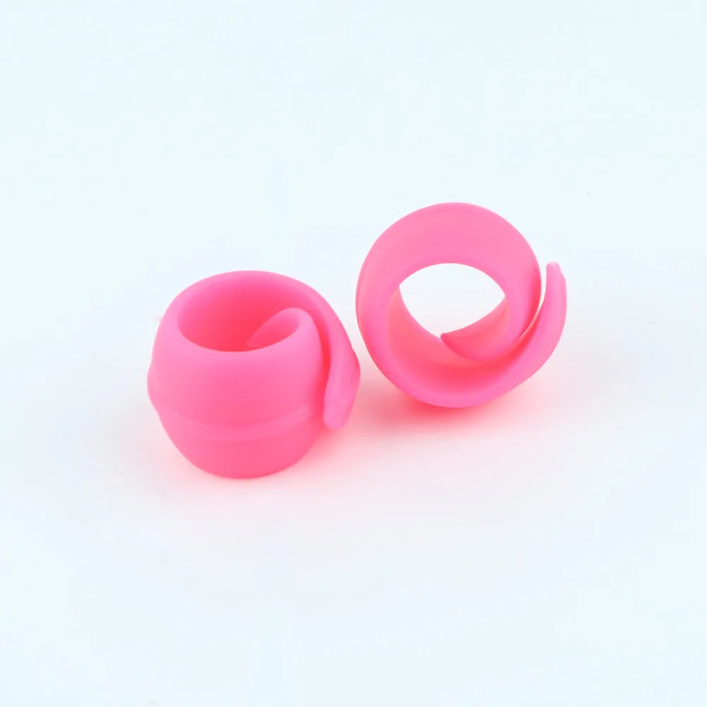 20mm silicone sewing spool fixing clips in red, blue, orange and green, 14 pack for thread and bobbin storage