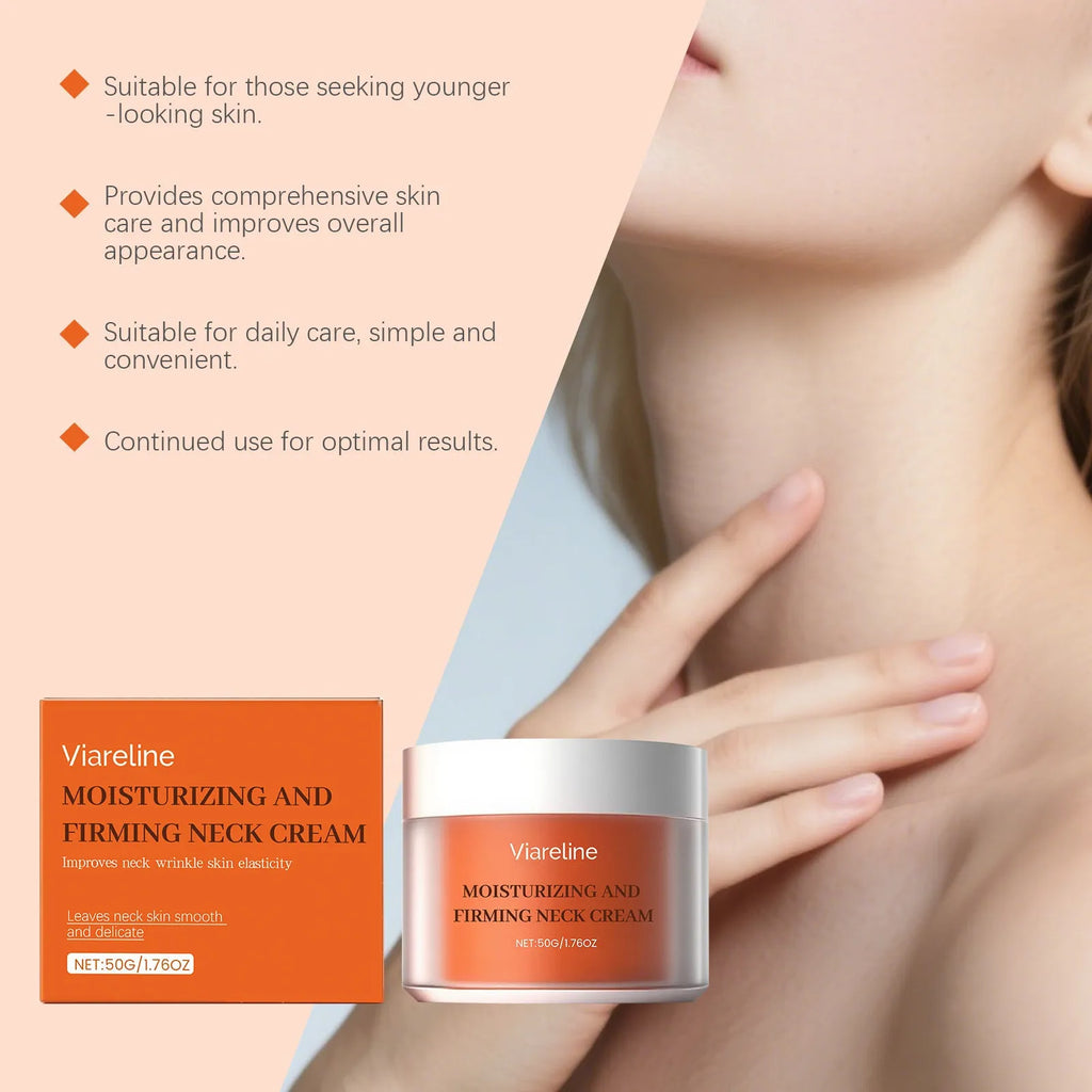 Daily neck contour moisturising cream 50g jar with compact 6.3cm packaging dimensions