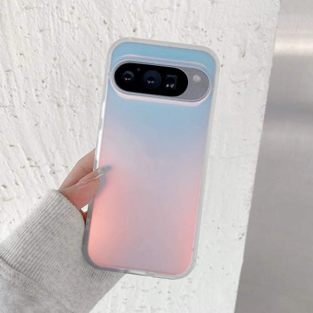 Colourful laser frosted matte phone case for Google models with magnetic feature