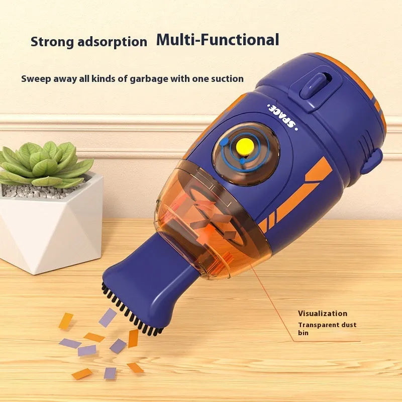 USB desktop vacuum cleaner handheld design in multiple colour options for keyboard and workstation cleaning