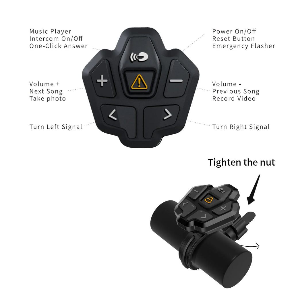 Black and grey smart Bluetooth helmet with integrated warning light for adult cyclists