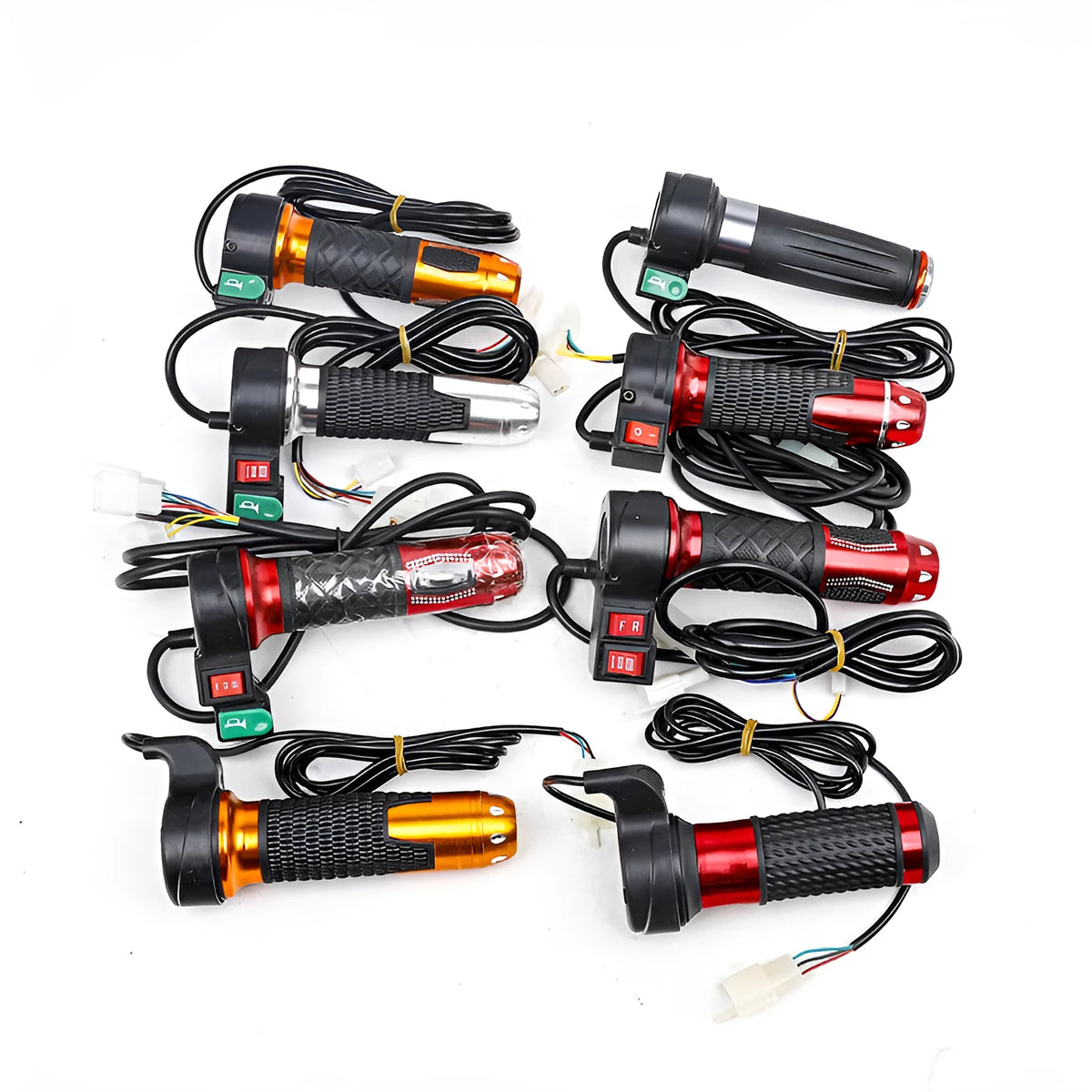 Three-wheel electric car accelerator modification kit with plastic transfer handle and multiple configuration options