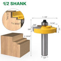 Door and window step knife router cutter with 8mm shank and carbide blade