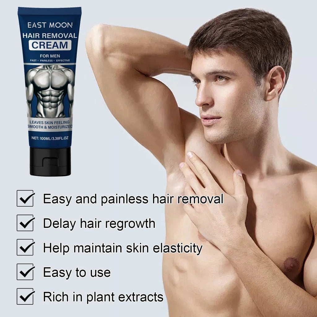 100ml men's hair removal cream container for beard, armpit, hand and leg depilation