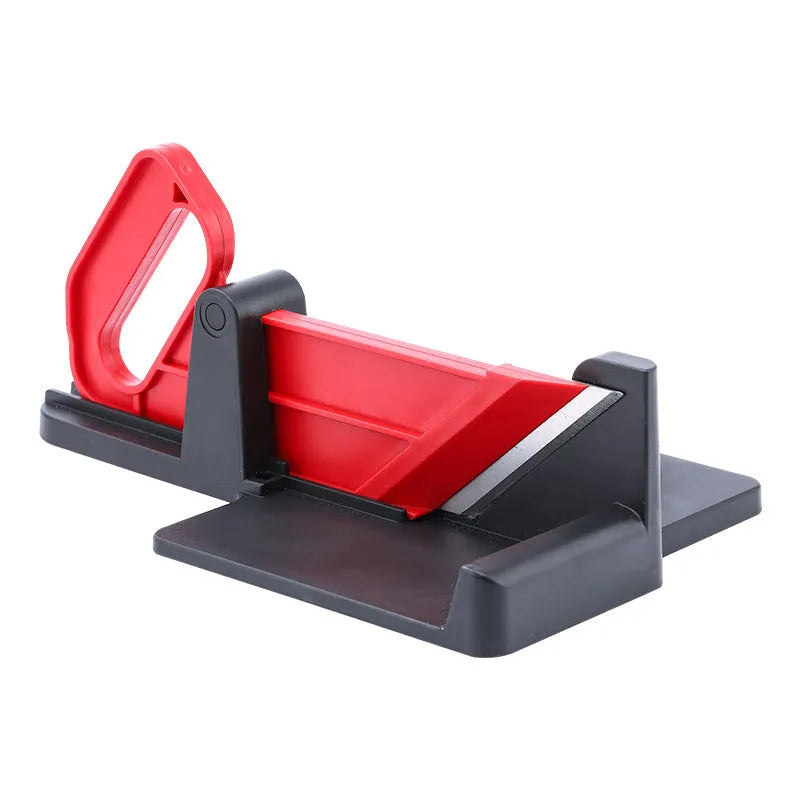 Green vegetable cutter with stainless steel blades for cutting carrots and potatoes