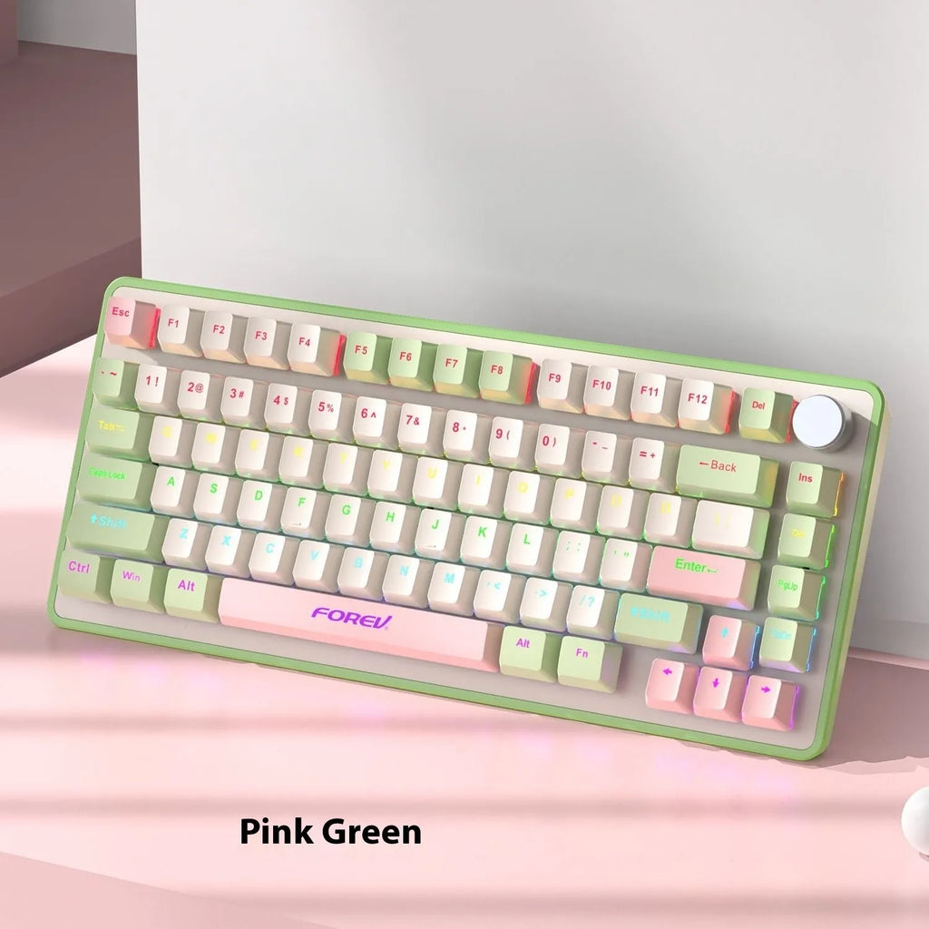K98 mechanical keyboard with backlight in choice of colours including black orange and sky blue versions