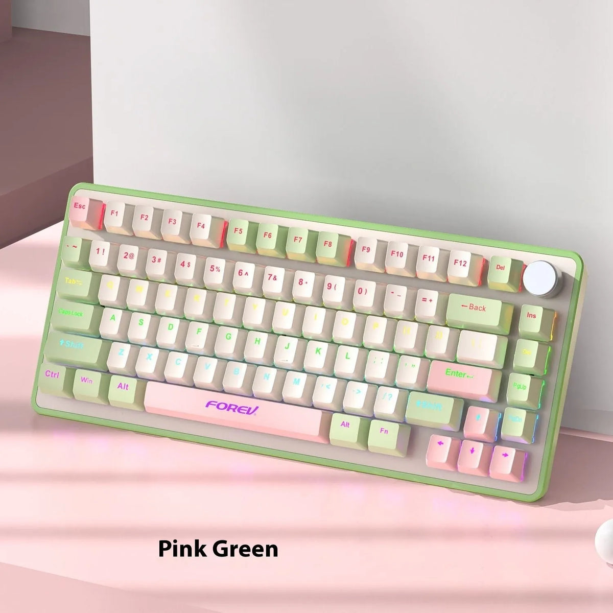 K98 mechanical keyboard with backlight in choice of colours including black orange and sky blue versions