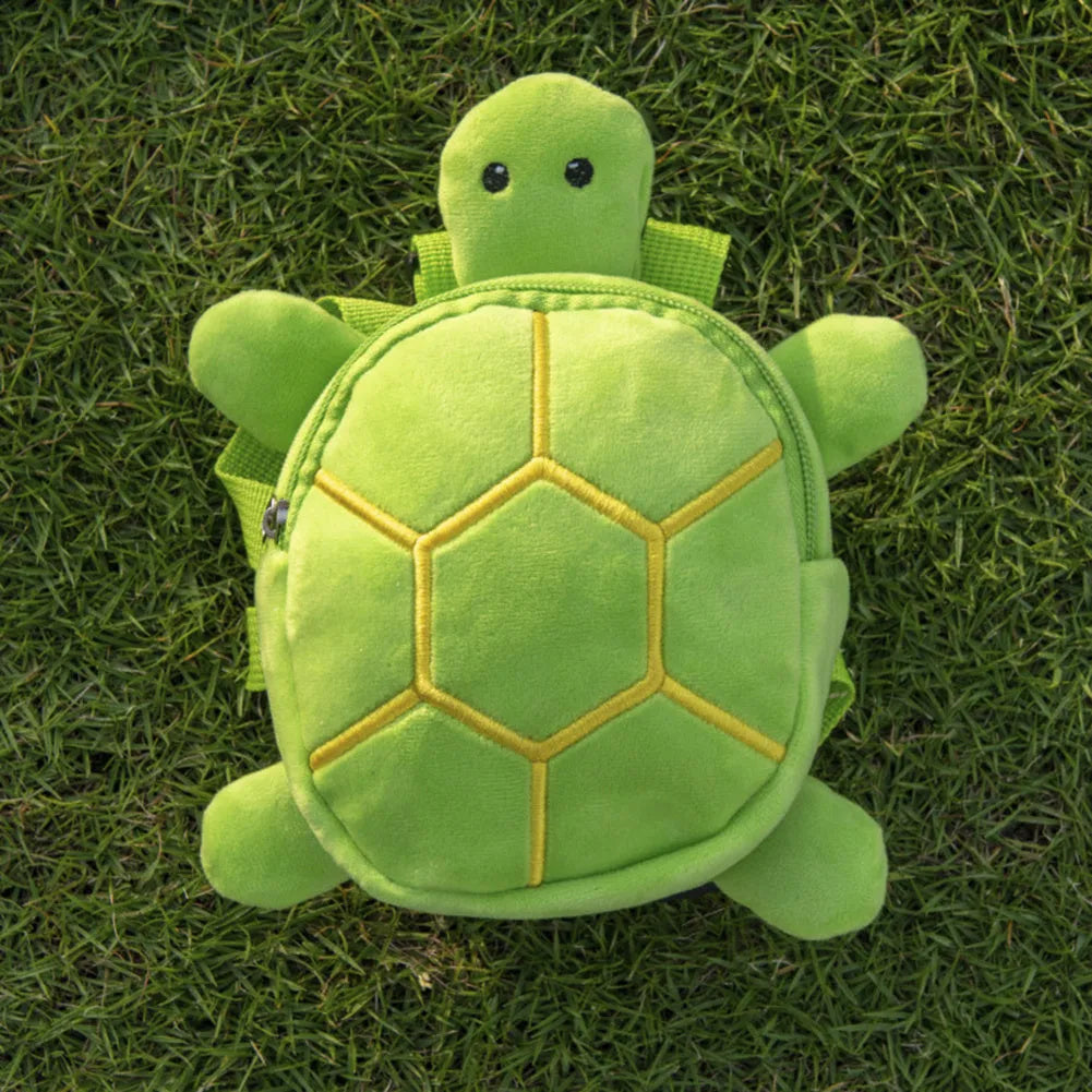 Cartoon turtle shape dog backpack harness with no-pull vest and metal zipper in various colours