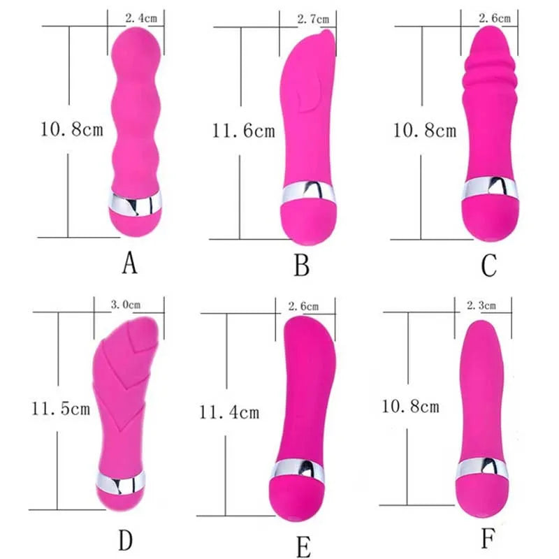 Realistic dildo sex toy for women showing six vibration style options and integrated plastic construction