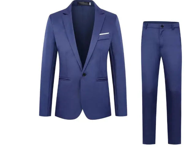 Men's formal suit jacket for weddings in eight colour options with acetate fabric construction