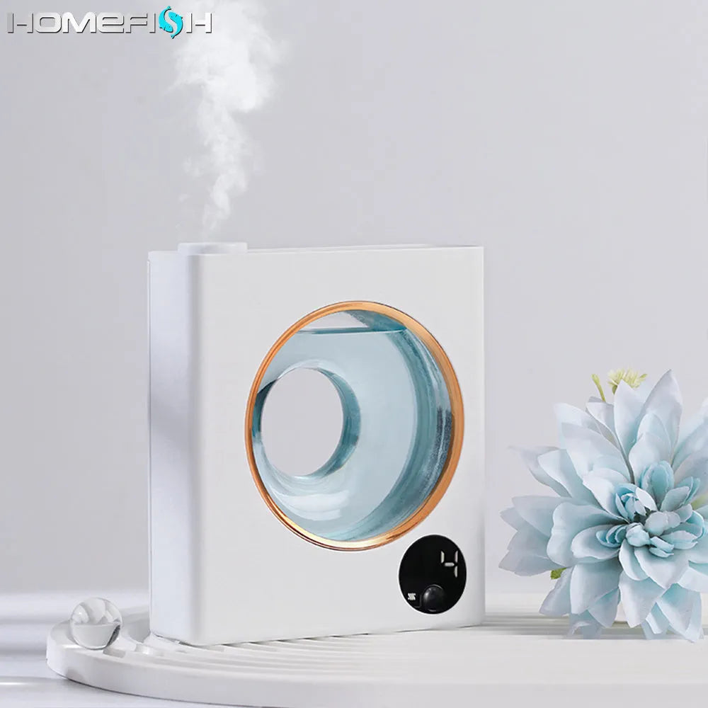 White wall mounted automatic essential oil diffuser with USB charging port