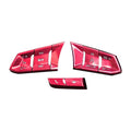 Aluminium alloy steering wheel decorative stickers in multiple colours for Mazda and Honda vehicles