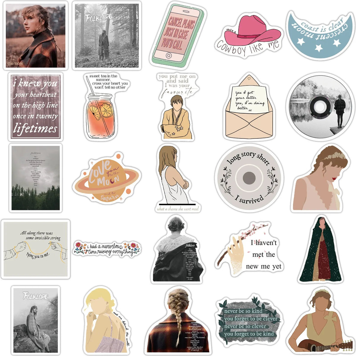 Waterproof graffiti cartoon stickers for luggage and notebooks in 4-6cm sizes