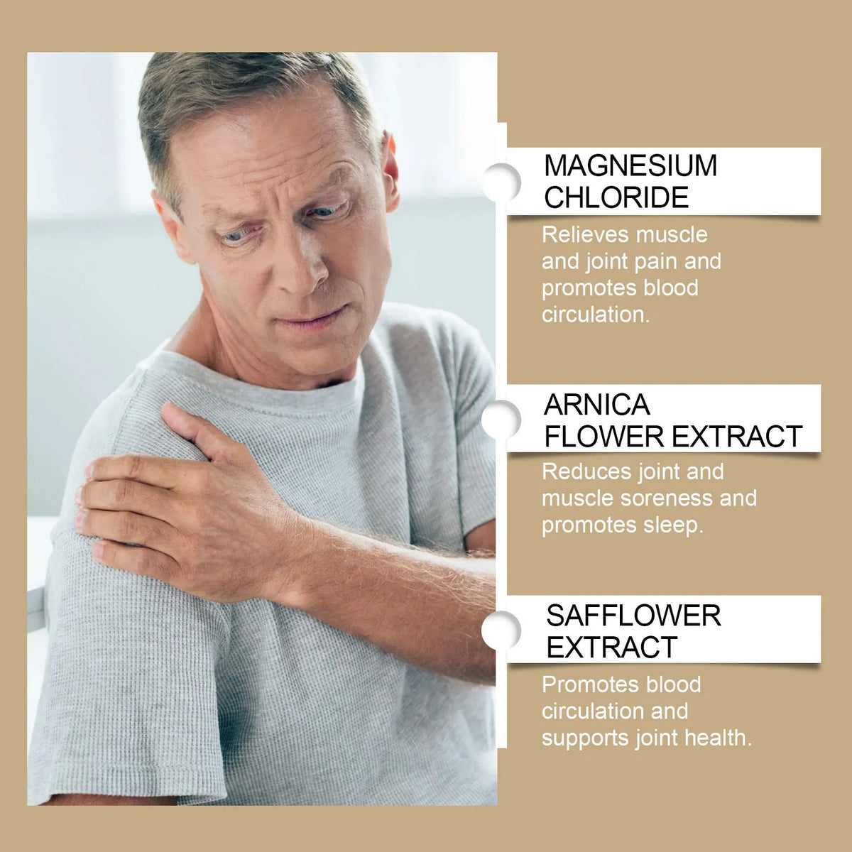 114g tube of magnesium cream for post-exercise body care with moisturising ingredients