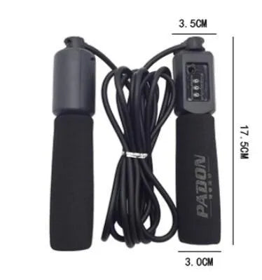 Adjustable 3 metre skipping rope with PS PP PCV and sponge construction
