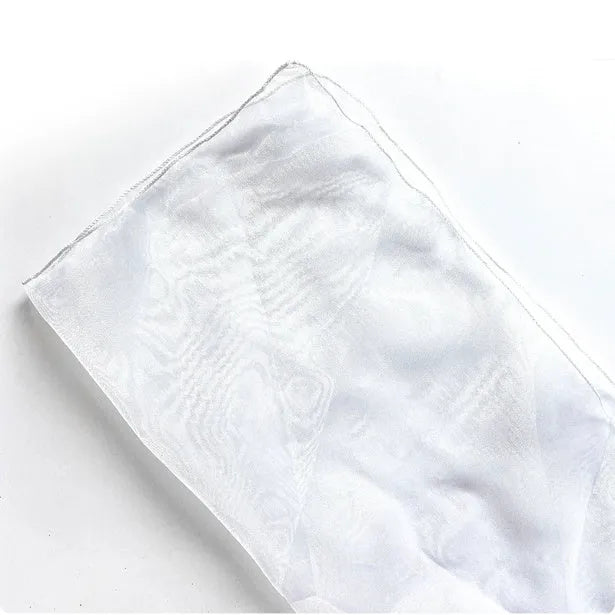Silk bouquet packaging fabric with Arabesquitic pattern in five colour options measuring 60cm square