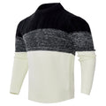 Men's knitted wool blend sweater in long sleeve pullover design for autumn winter