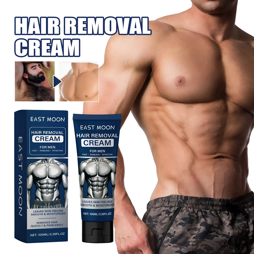 100ml men's hair removal cream container for beard, armpit, hand and leg depilation