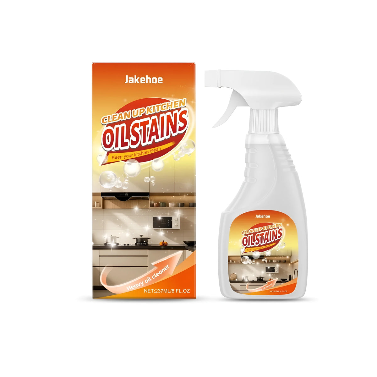 237ml bottle of heavy duty oil cleaner liquid concentrate for grease removal
