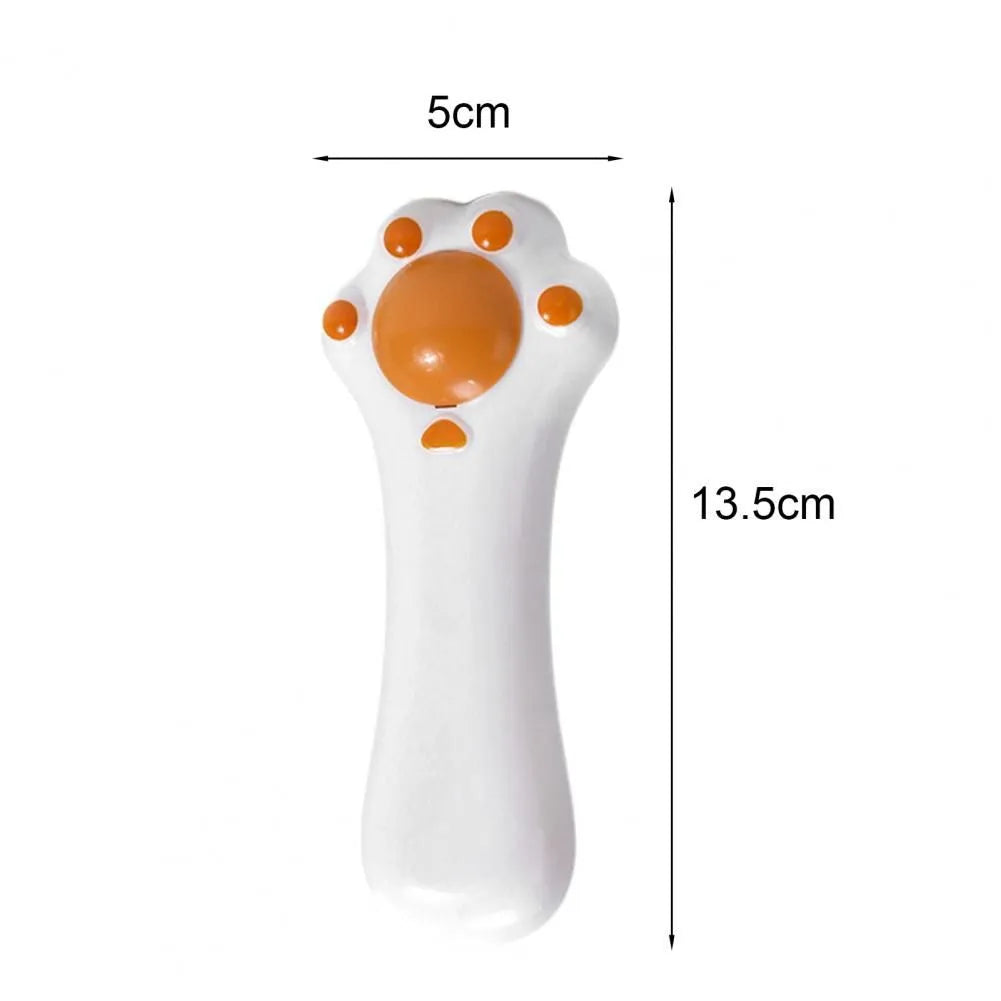 Blue cartoon cat massage comb and dental toy with rounded teeth and dust-proof cover