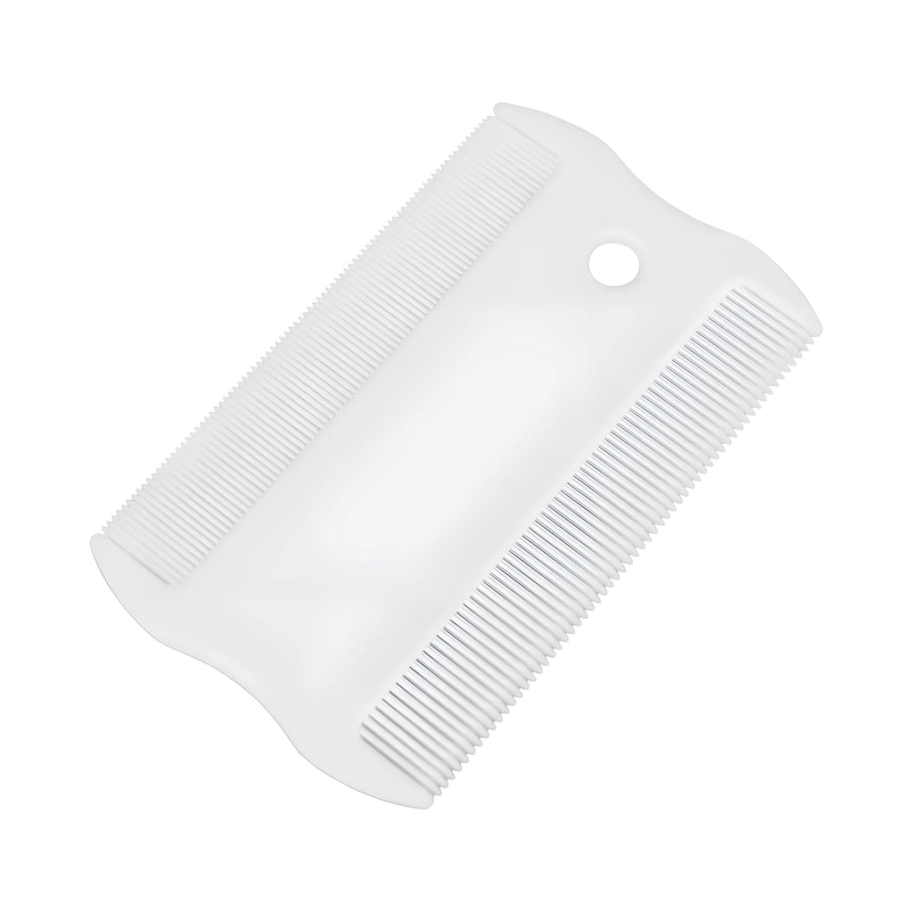 Double sided dense tooth flea comb for cats and dogs measuring 5cm in length for removing fleas and tear stains