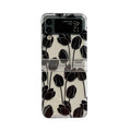 Samsung Galaxy Z Flip phone case with floral pattern on folding screen, daisy design option