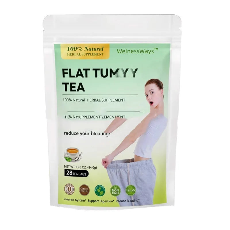 28 Day Slim Flat Tummy Tea herbal tea programme with multiple tea bag varieties
