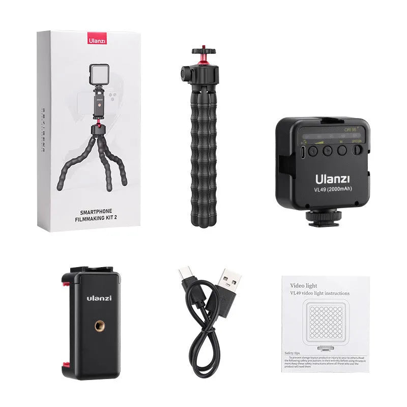 Multifunctional photography vlog suite kit with tripod in 2985 set colour
