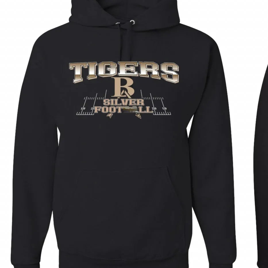 Black European size drop-shoulder sleeve polyester pullover hoodie