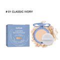 Makeup finishing powder 8g container with natural beige classic ivory pure beige colour options