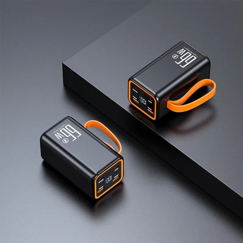 PD66W fast charge 20000 MA power bank in black or white with creative design