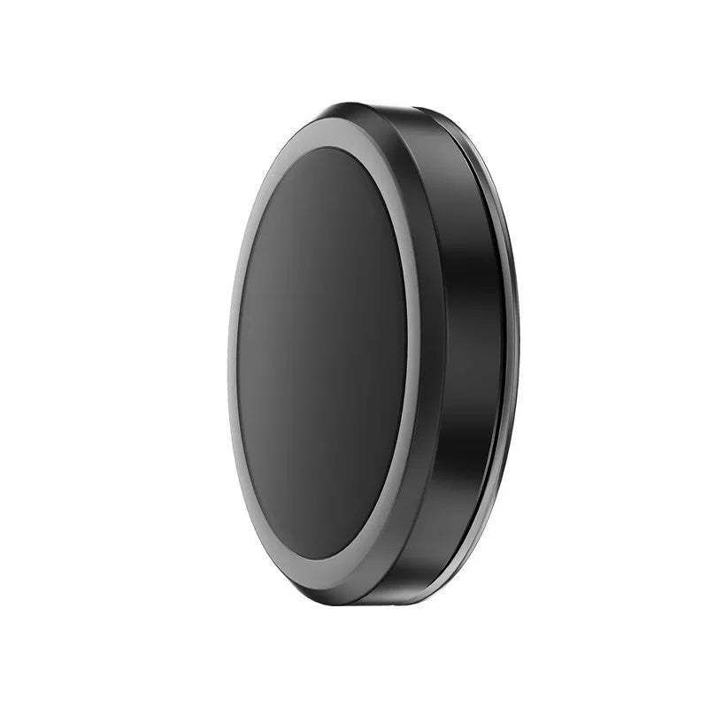 Obsidian black alloy magnetic adsorption mobile phone holder with 2 iron disks