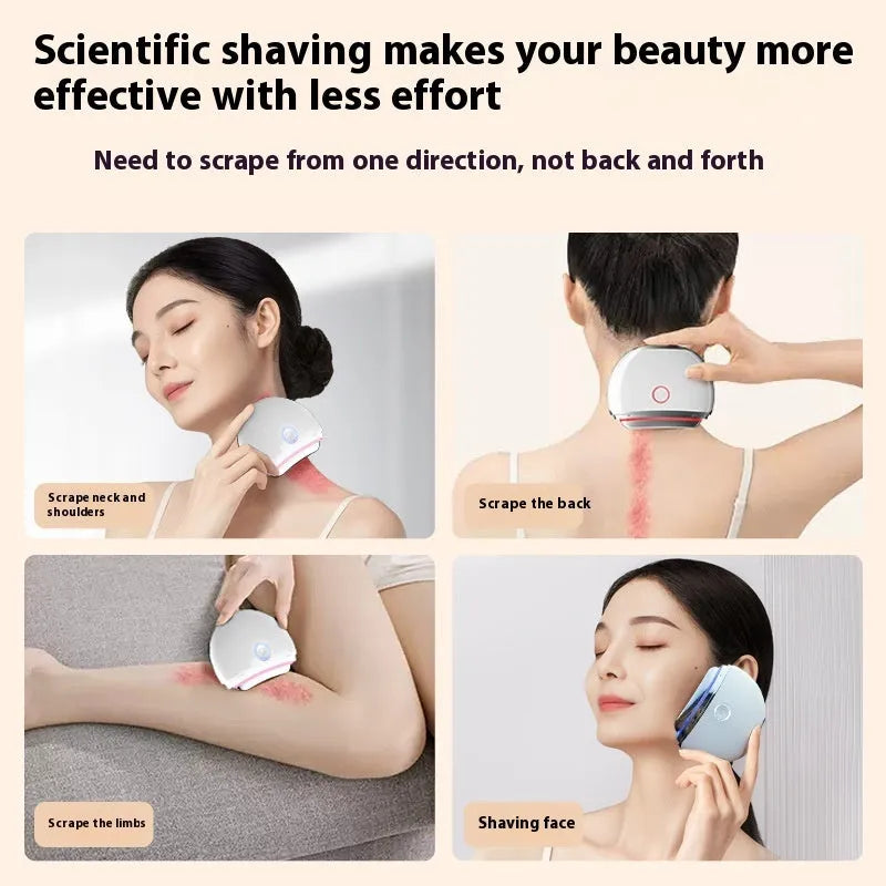 Household electric beauty scraping instrument with photon IPL device in 2004 colour
