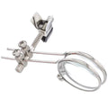 Metal bracket reading glasses clip-on mirror with glass lens for hands-free magnification