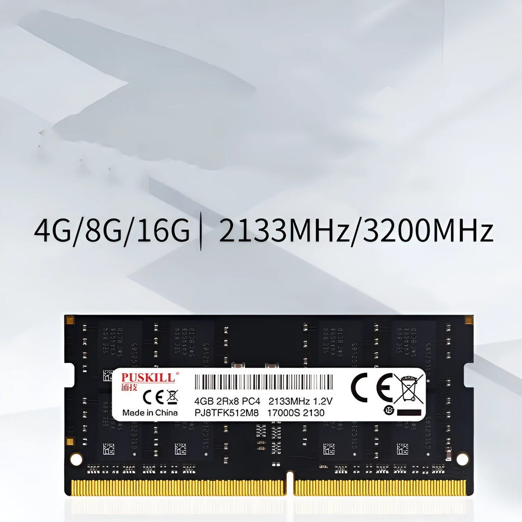 DDR4 notebook memory bar with 260-pin connector for laptop RAM upgrades