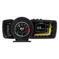 A600 car monitor with OBDII connection cable and dashboard mounting accessories