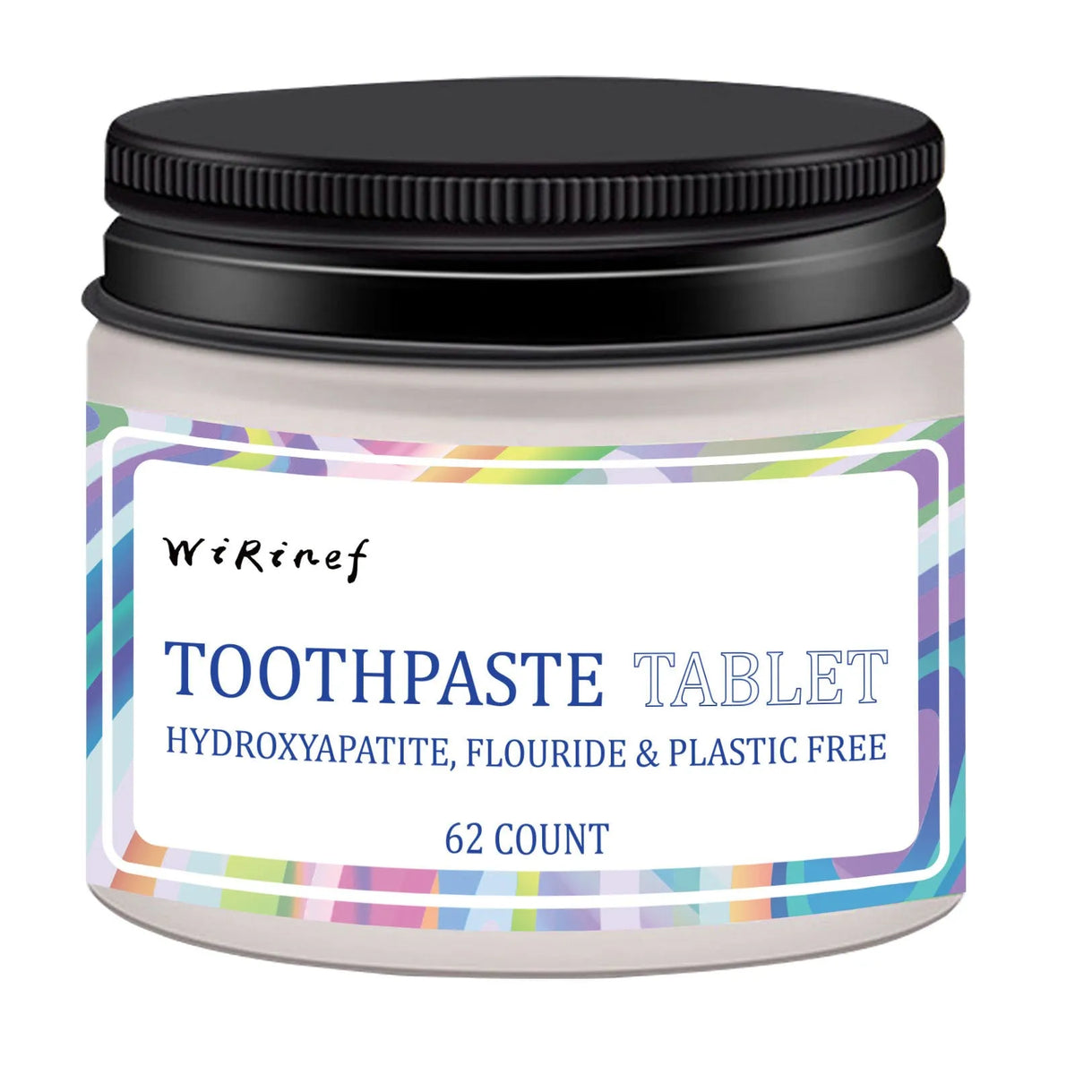TP19 solid toothpaste tablets pack containing 62 portable chewing cleaning tablets