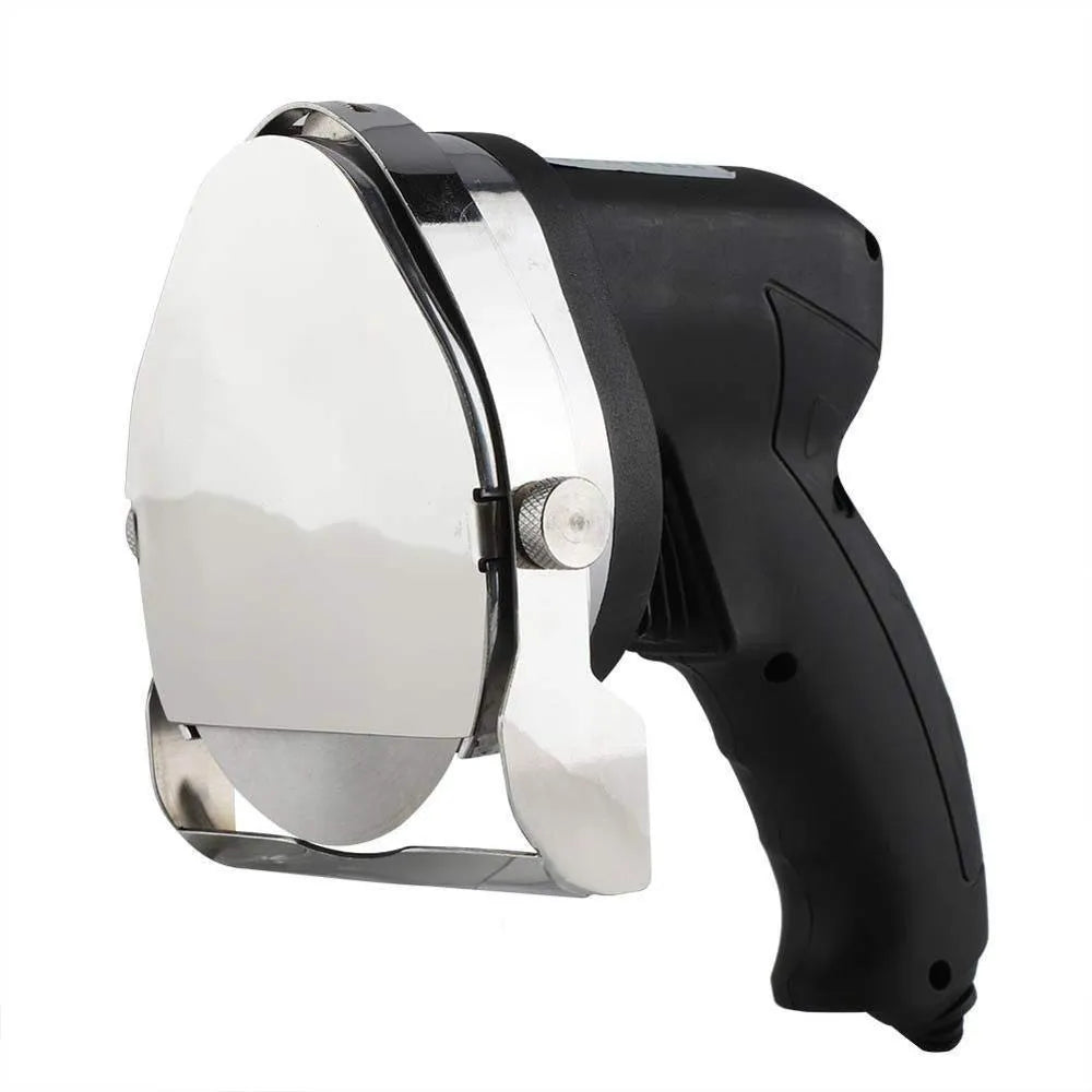 Black electric meat cleaver attachment for turkey barbecue machine with adjustable cutting range