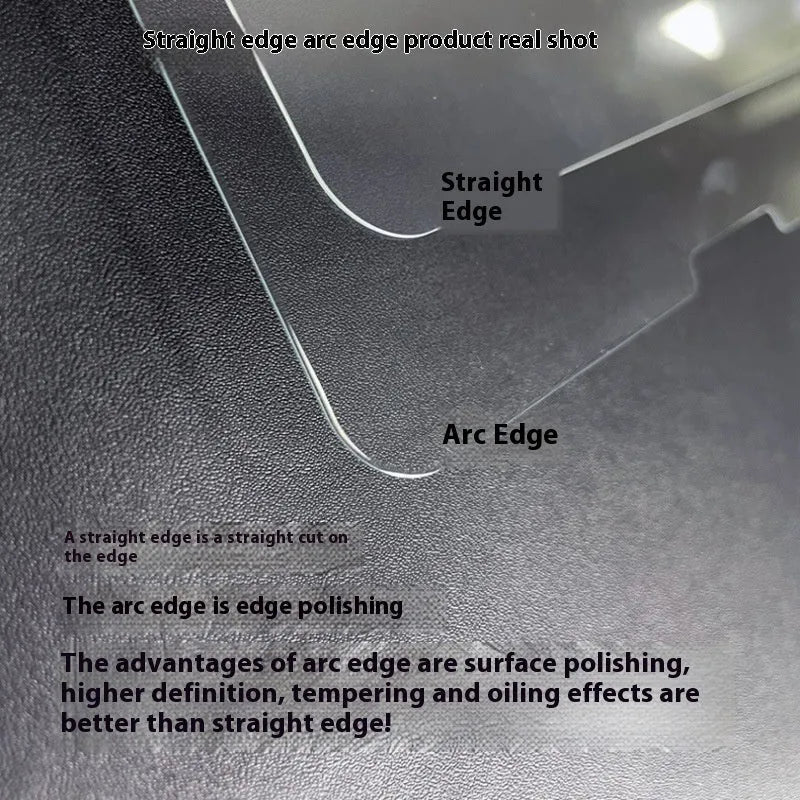 Two Samsung Galaxy tablet screen protectors made of HD tempered glass in a leather storage bag.
