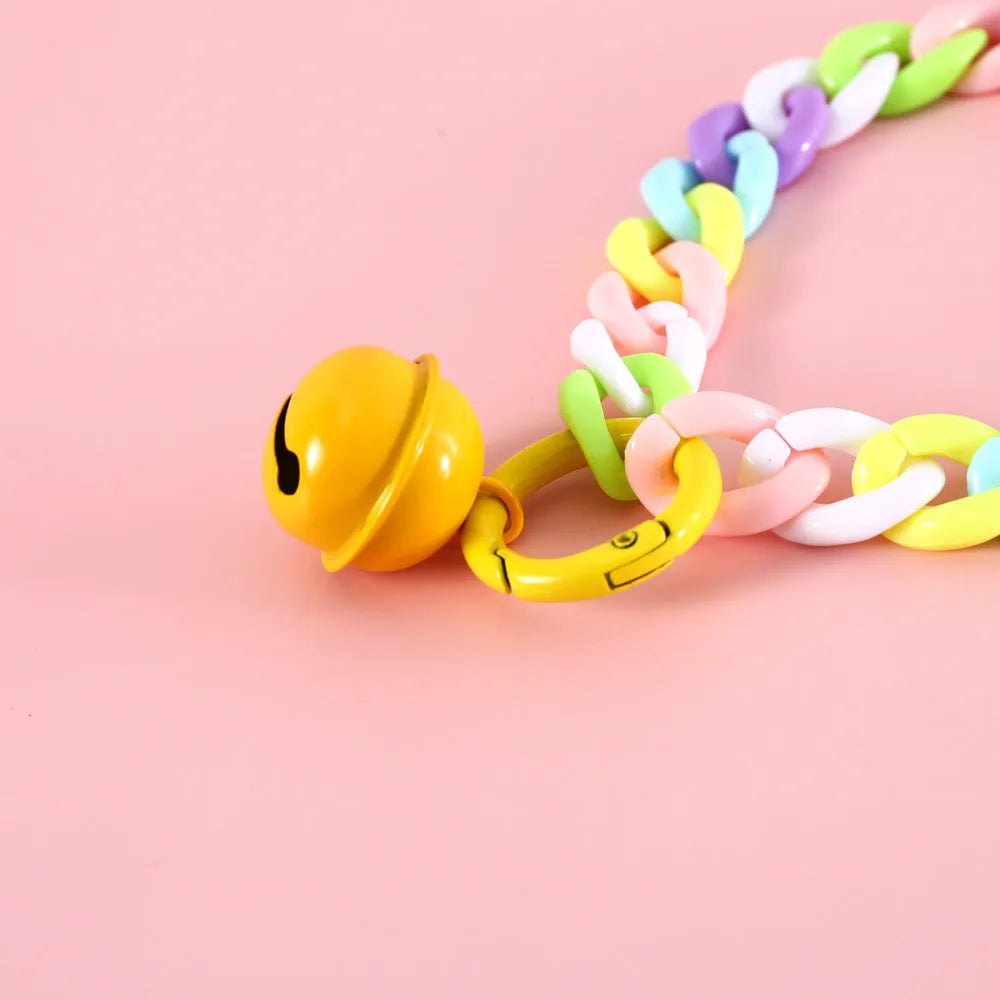 Adjustable plastic pet collar in macaron candy colours for cats dogs rabbits