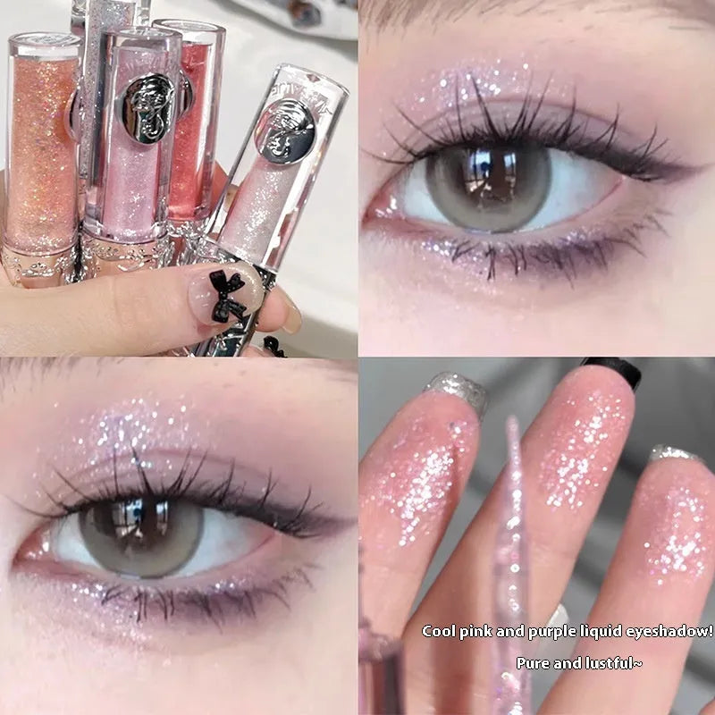 Ballet liquid eyeshadow palette showing five matte shimmer nude colours for student makeup