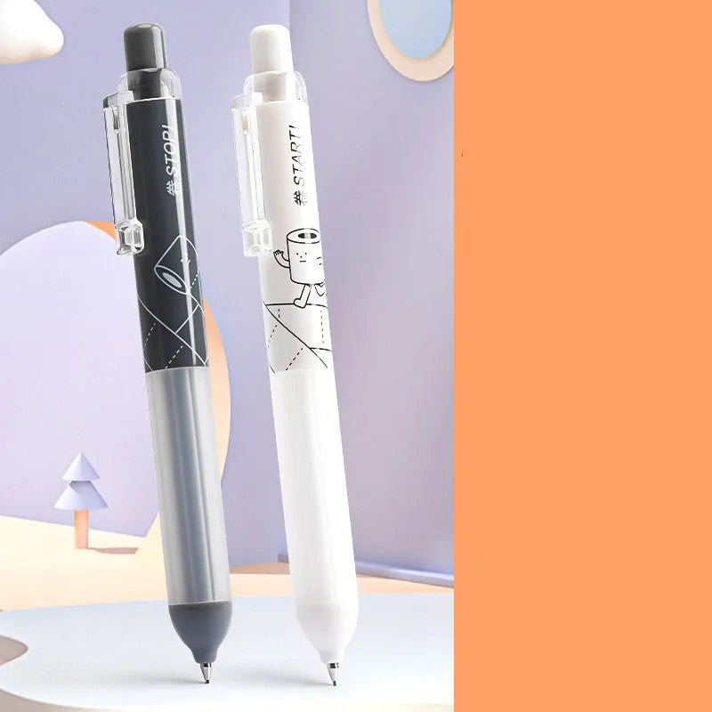 Activity brand 0.5mm automatic pencil with cloud grip, shown in black and white.
