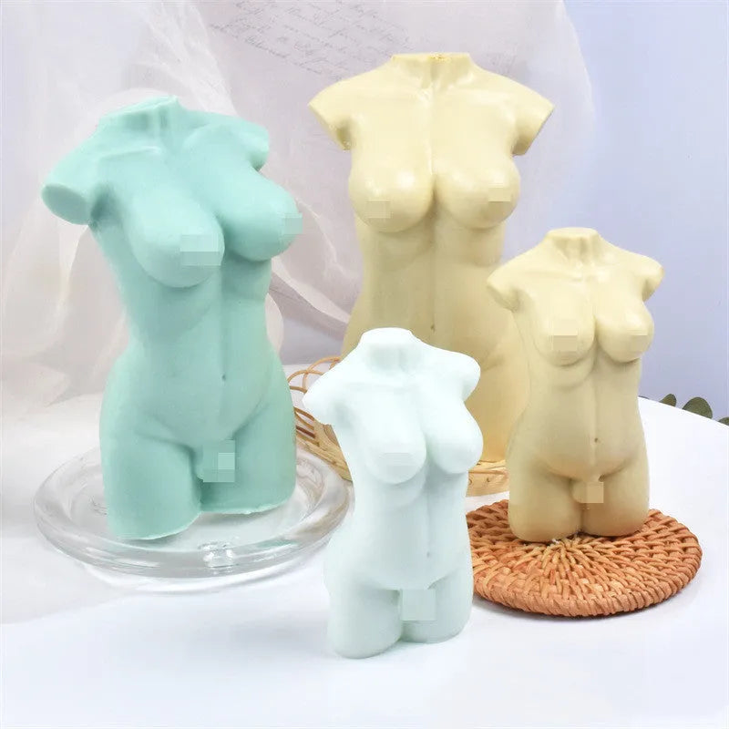 Geometric silicone mould for candles and plaster with 10cm and 14cm height sections