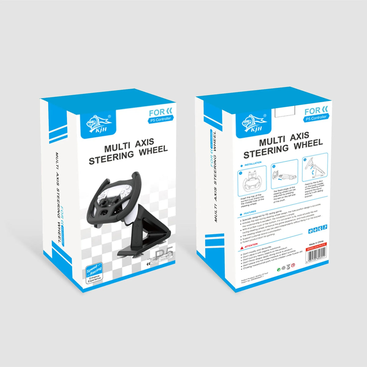 Black ABS plastic steering wheel bracket with suction cup for mounting phones during racing games