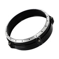 Black aluminium headlight protective cover for BMW R nineT Scrambler motorcycle 2014-2017 models
