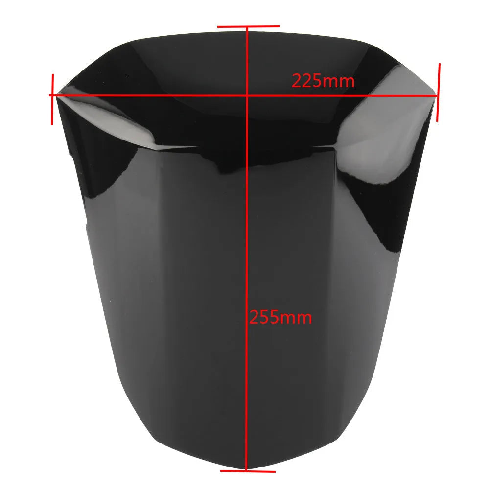 GSXR1000 motorcycle rear cowl seat cover in ABS plastic shown in one of six available colours.