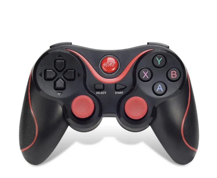 X3 Bluetooth wireless game controller for Android phones with attached mobile phone clip
