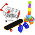Parrot nibble training interactive tool 5-piece sliding ball set made from metal and plastic