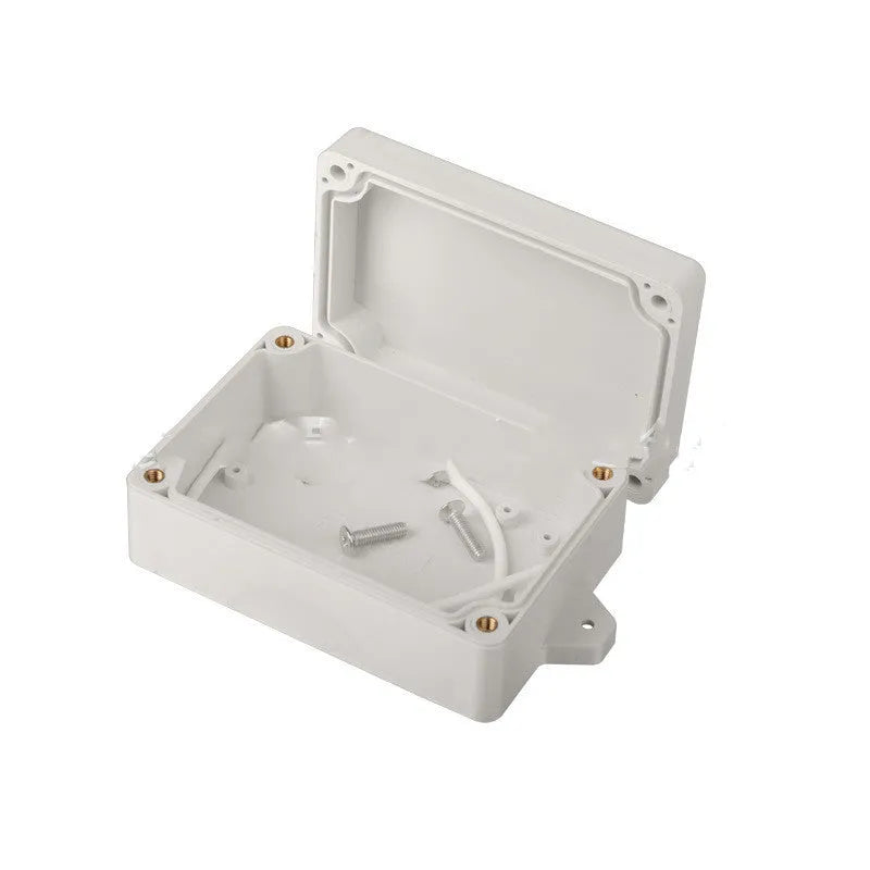 F4B-1 black ABS plastic waterproof electronic instrument box with dimensions 100mm by 68mm by 40mm.